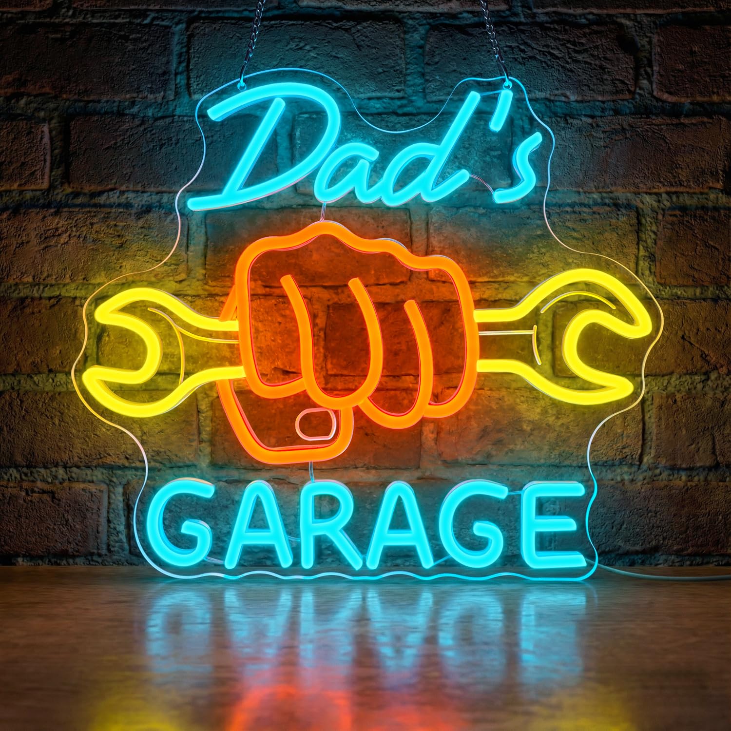 Auto Repair Shop Design - Неоновая вывеска «Гараж» для декора стен,