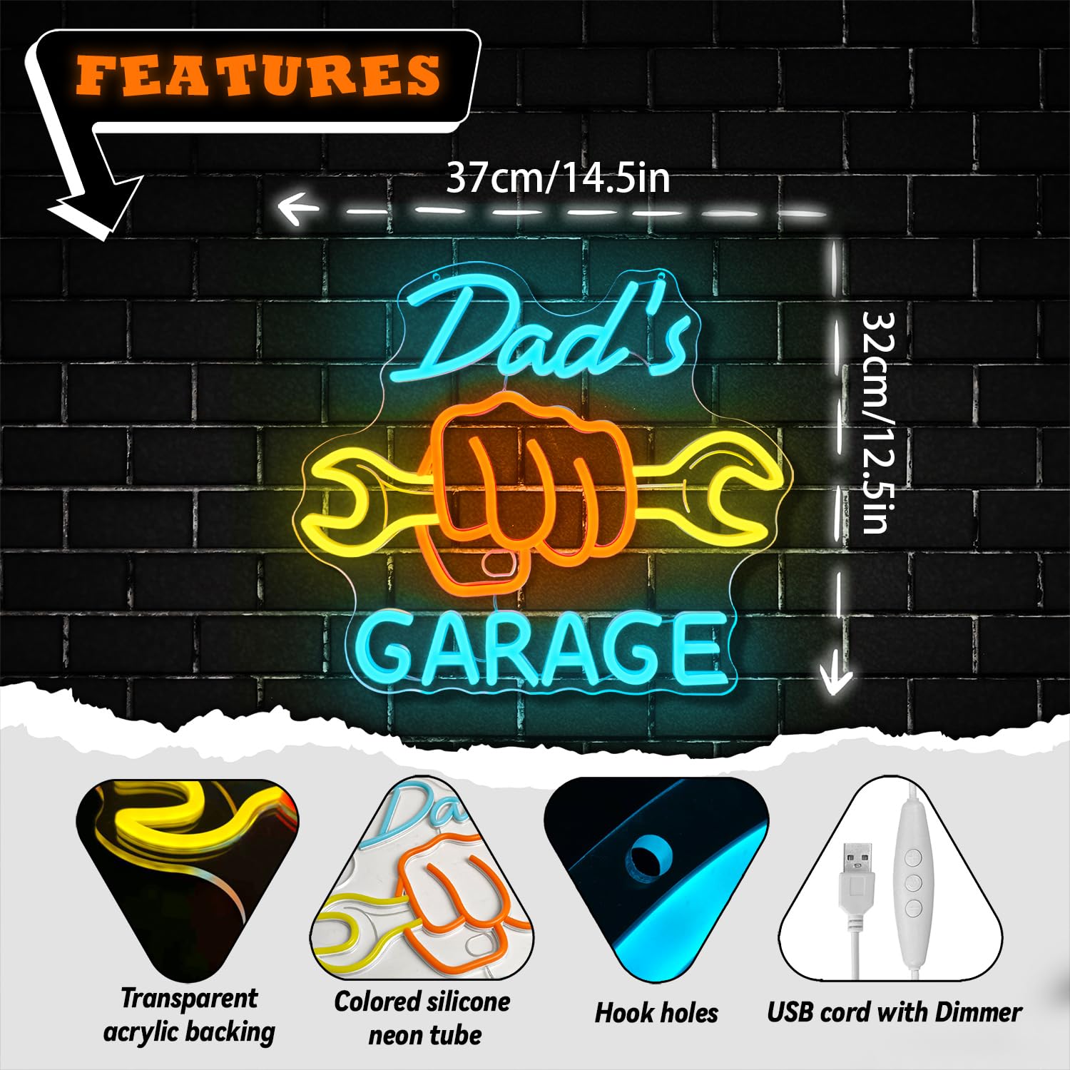 Неоновая вывеска «Гараж» для д – обзор и цена Auto Repair Shop Design